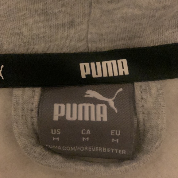 Light grey Zip up PUMA sweater - Picture 5 of 6